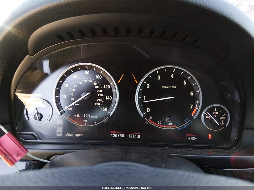 2012 BMW 550I VIN: WBAFR9C57CDX79161 Lot: 45555614