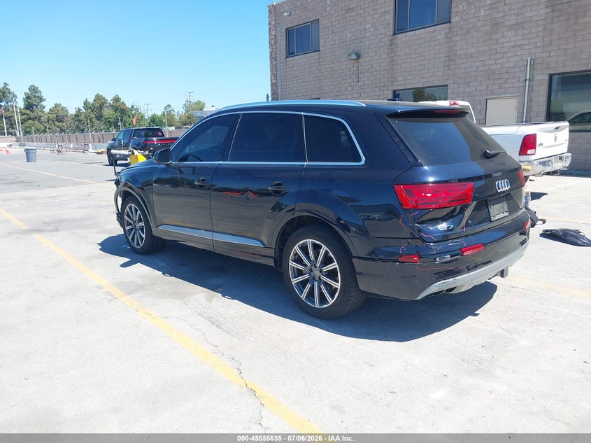 Vin: wa1laaf79hd019651, lot: 46053945, audi q7 3.0t premium 20173