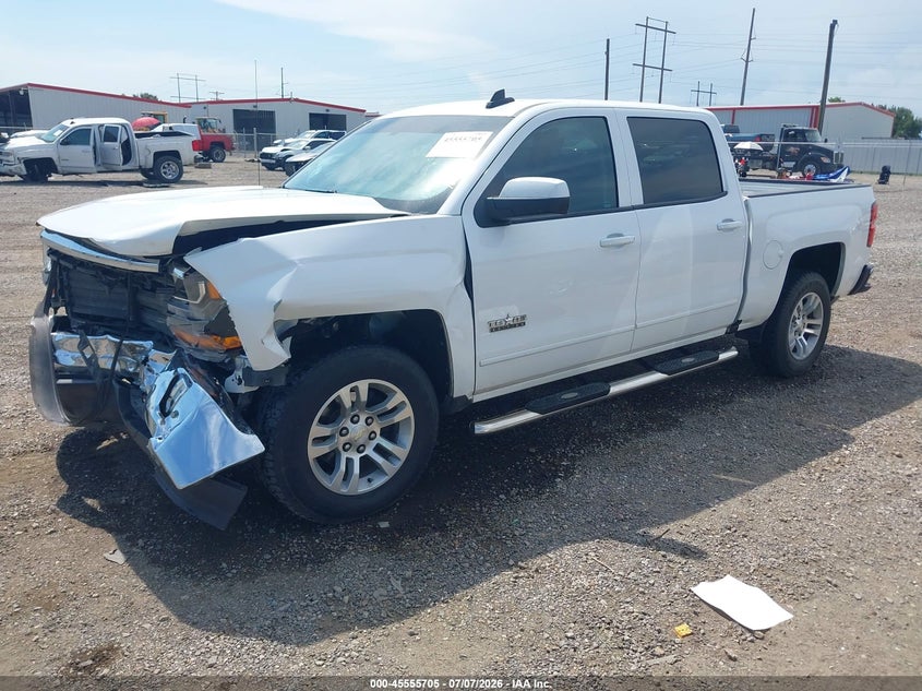 2018 Chevrolet Silverado, Удар спереду, IAAI, VIN 3GCPCREC5JG371052 — фото 2