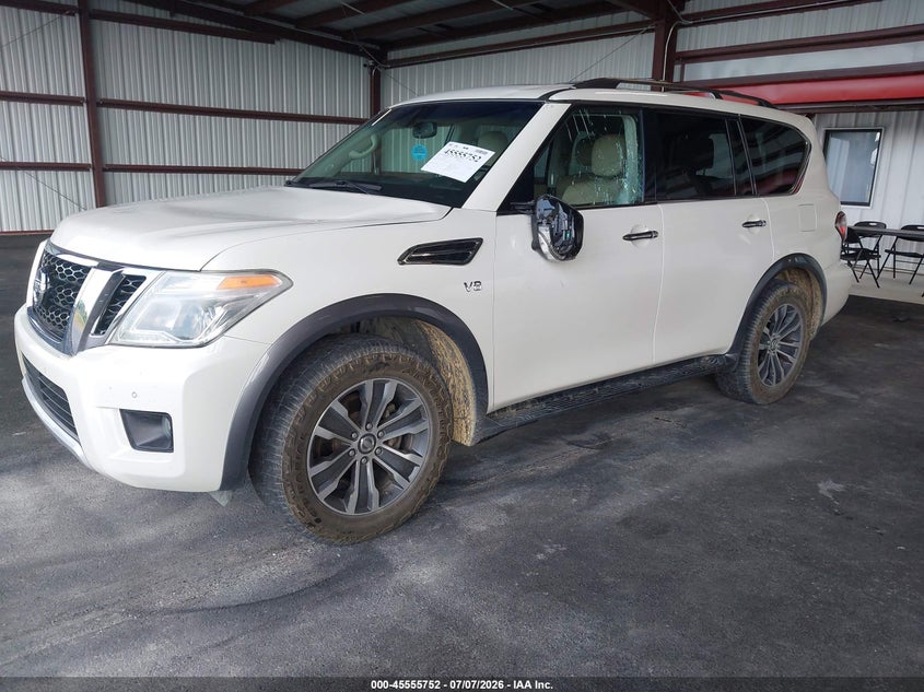 2017 Nissan Armada, Удар спереду, IAAI, VIN JN8AY2ND6H9007082 — фото 2