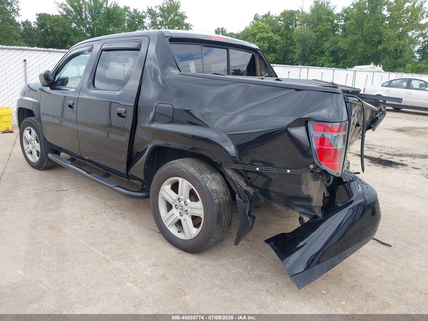 Vin: 5fpyk1f52db018133, lot: 46054085, honda ridgeline rtl 20133