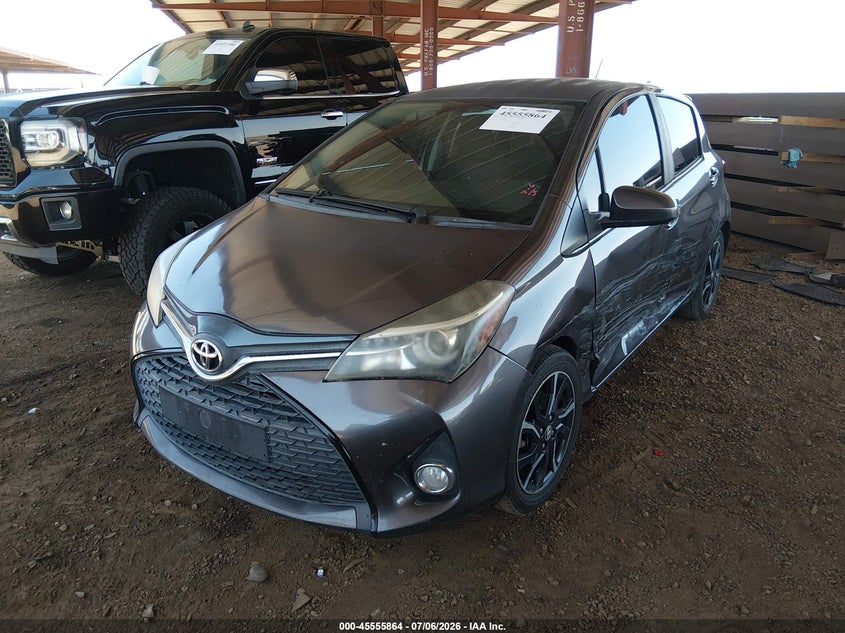 2015 Toyota Yaris VIN VNKKTUD30FA039497 nuotrauka 2