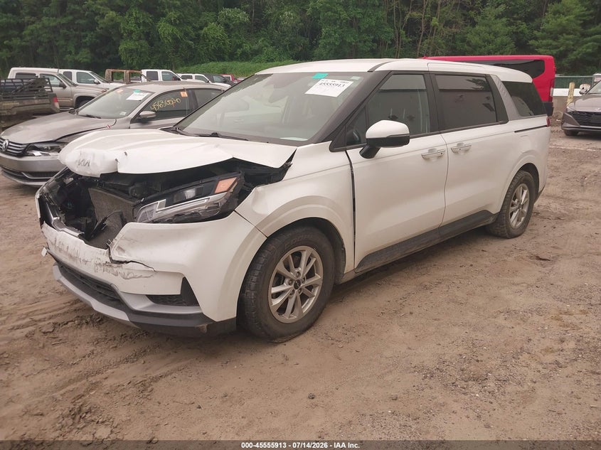 Vin: kndnb4h3xn6124013, lot: 46054224, kia carnival mpv lx seat package 20222