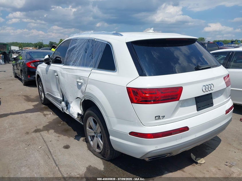Vin: wa1lhaf72jd012915, lot: 46054250, audi q7 2.0t premium 20183