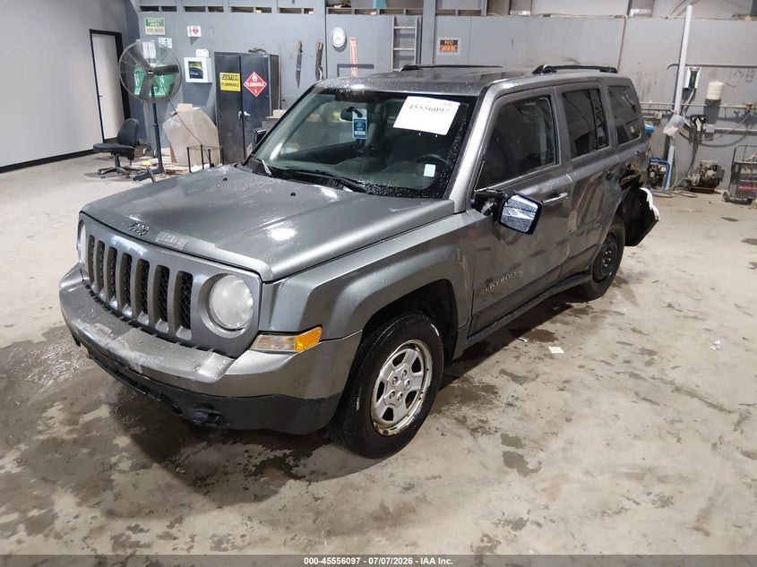 Vin: 1c4njpba6ed596345, lot: 46054408, jeep patriot sport 20142
