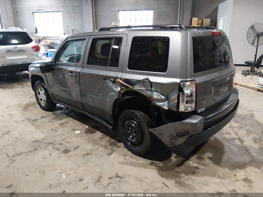 Vin: 1c4njpba6ed596345, lot: 46054408, jeep patriot sport 20143