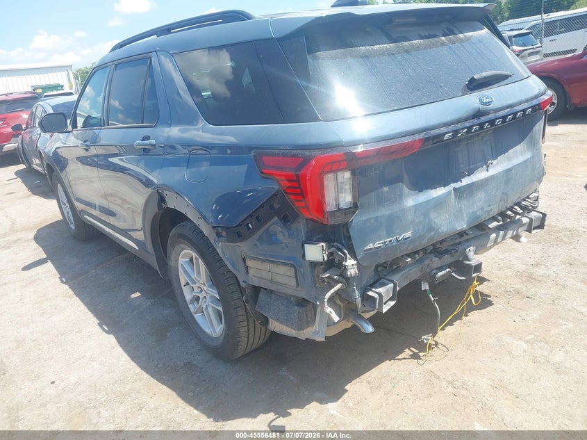 Vin: 1fmuk7dh4sgc63229, lot: 46054792, ford explorer active 20253