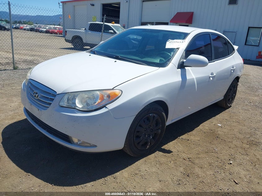 2010 Hyundai Elantra Gls, Rear, IAAI, VIN KMHDU4AD0AU198681 — photo 2