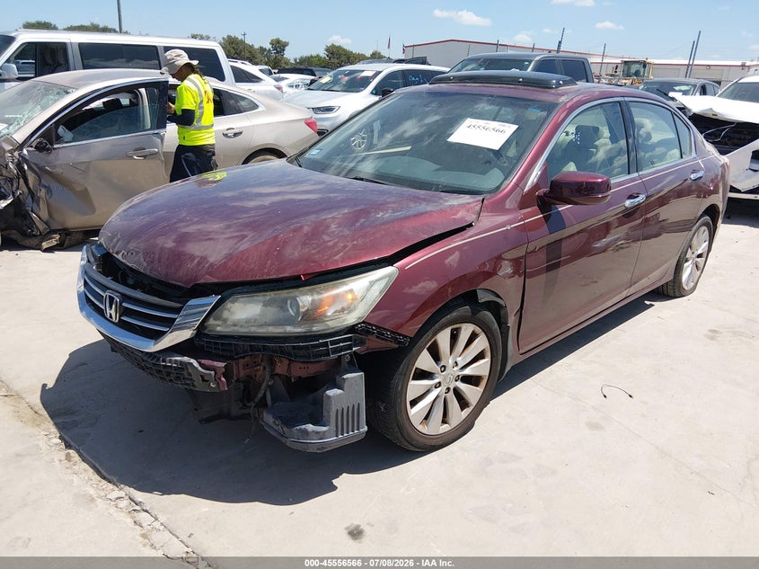 2013 Honda Accord, Front End, IAAI, VIN 1HGCR3F80DA011891 — photo 2