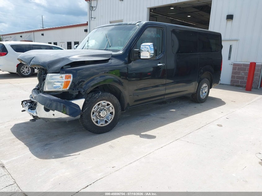 Vin: 5bzaf0aa0dn202176, lot: 46055015, nissan nv passenger nv3500 hd sl v8 20132