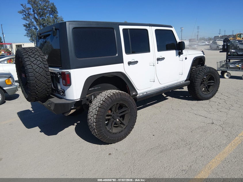 Vin: 1c4hjwdg2hl575978, lot: 46055101, jeep wrangler unlimited willys wheeler 20174