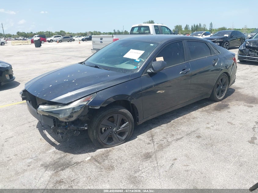 2021 Hyundai Elantra Sel, Пошкодження двигуна, IAAI, VIN 5NPLM4AG0MH045629 — фото 2