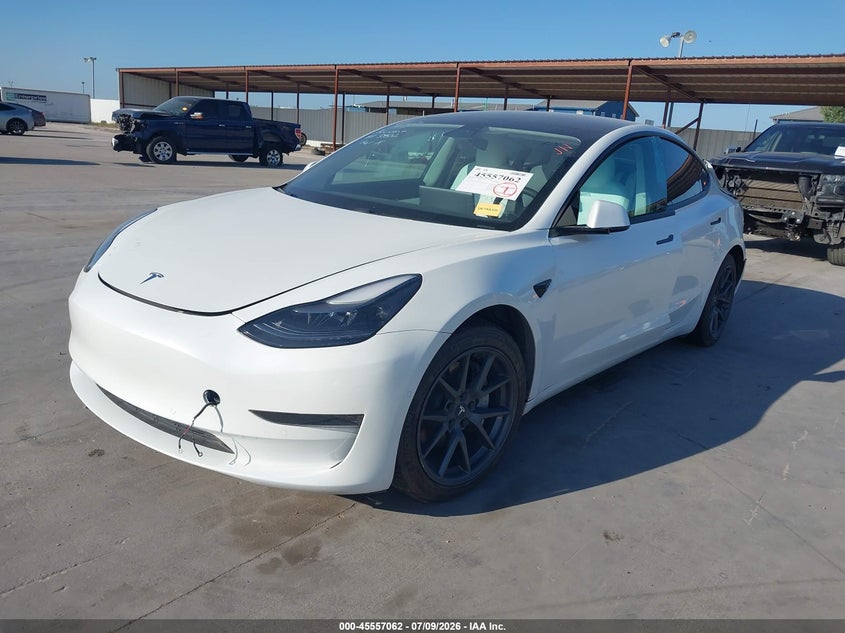 Vin: 5yj3e1ea2mf917325, lot: 46055373, tesla model 3 standard range plus rear-wheel drive 20212
