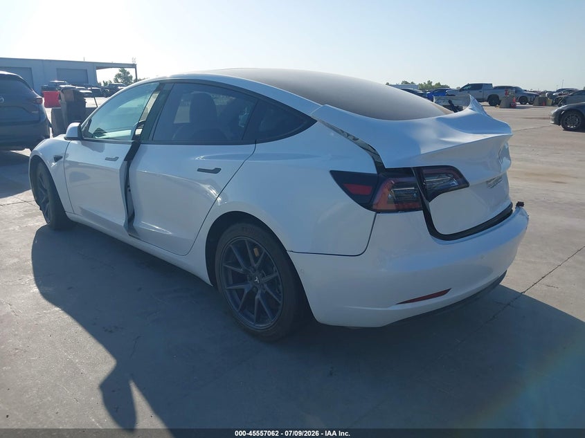 Vin: 5yj3e1ea2mf917325, lot: 46055373, tesla model 3 standard range plus rear-wheel drive 20213