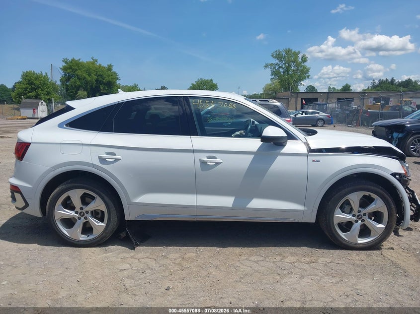 2023 Audi Q5 Sportback Premium Plus 45 Tfsi S Line Quattro S Tronic VIN: WA15AAFY0P2074078 Lot: 45557088