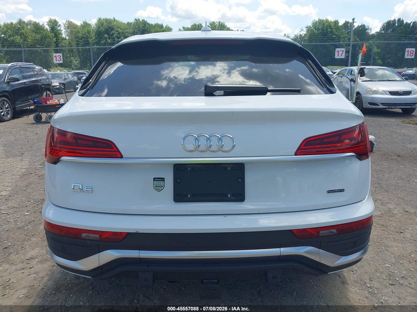 2023 Audi Q5 Sportback Premium Plus 45 Tfsi S Line Quattro S Tronic VIN: WA15AAFY0P2074078 Lot: 45557088