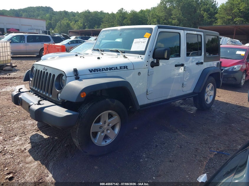 2016 Jeep Wrangler, Правый зад, IAAI, VIN 1C4BJWDG9GL143165 — фото 2