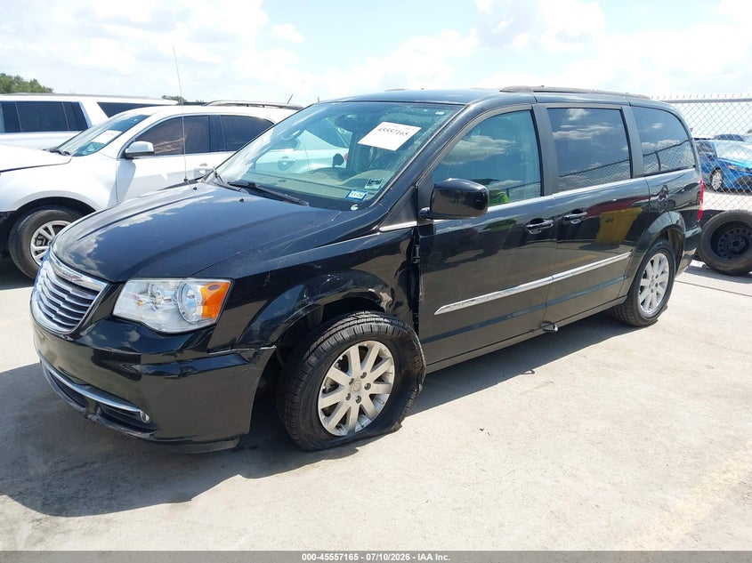 Vin: 2c4rc1bg6gr287701, lot: 46055476, chrysler town & country touring 20162