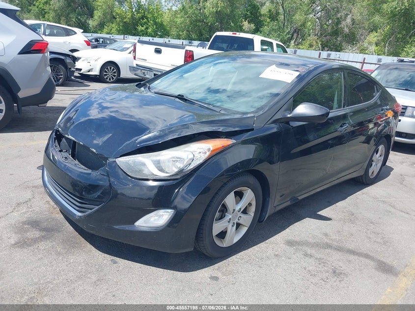2013 Hyundai Elantra Gls, Front End, IAAI, VIN 5NPDH4AE3DH421358 — photo 2