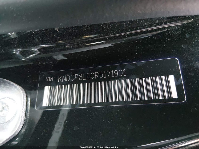 2024 Kia Niro Lx VIN: KNDCP3LE0R5171901 Lot: 45557229