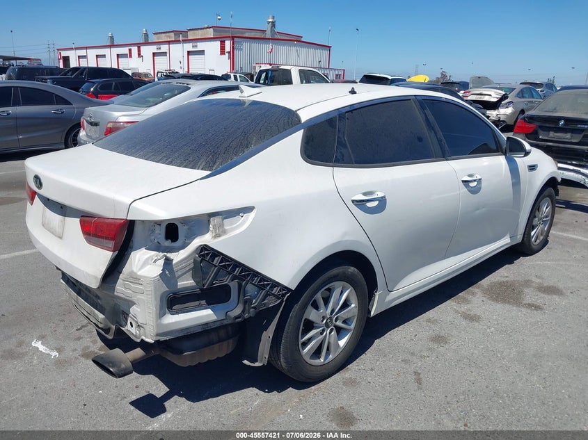 Vin: knagt4l34g5086801, lot: 46055732, kia optima lx 20164
