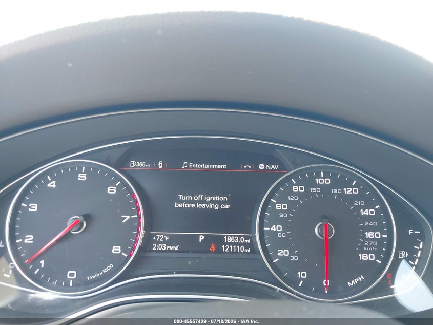 2013 Audi A7 3.0T Premium VIN: WAUYGAFC4DN107595 Lot: 45557429
