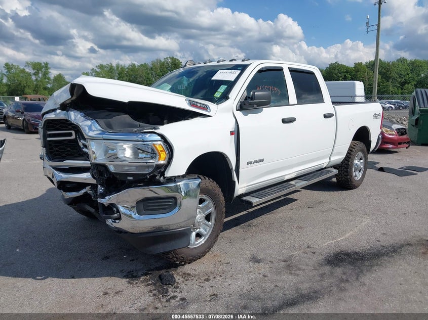Vin: 3c6ur5cjxmg591794, lot: 46055844, ram 2500 tradesman  4x4 6'4 box 20212