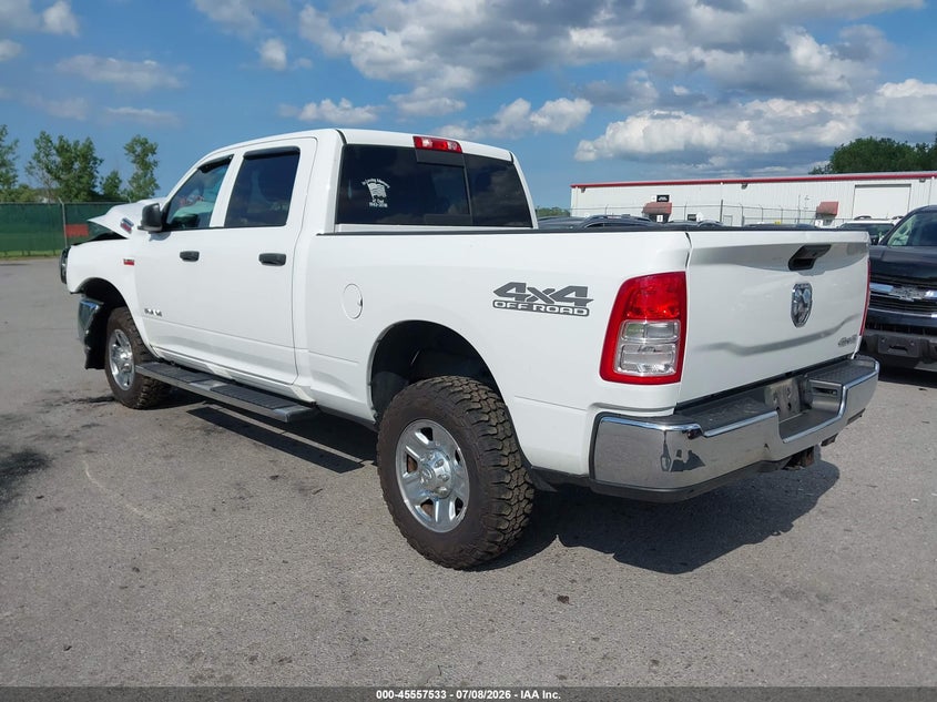 Vin: 3c6ur5cjxmg591794, lot: 46055844, ram 2500 tradesman  4x4 6'4 box 20213