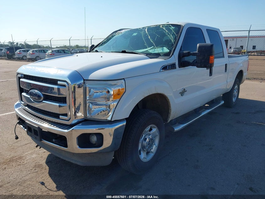 2013 Ford F250, Стихія, IAAI, VIN 1FT7W2BT9DEA12530 — фото 2