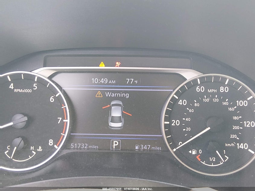 2024 Nissan Altima Sv Fwd VIN: 1N4BL4DV7RN392624 Lot: 45557655
