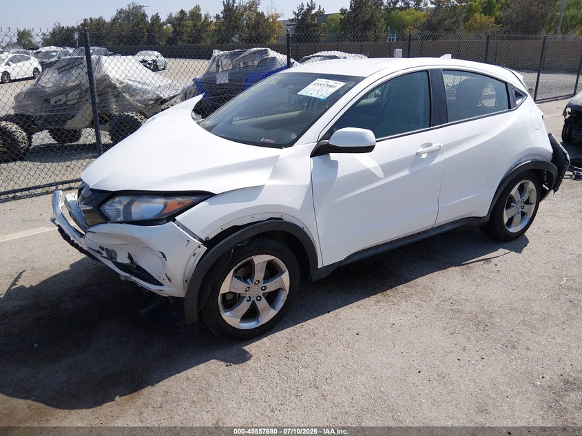 2017 Honda HR-V, Front & Rear, IAAI, VIN 3CZRU6H38HM726690 — photo 2