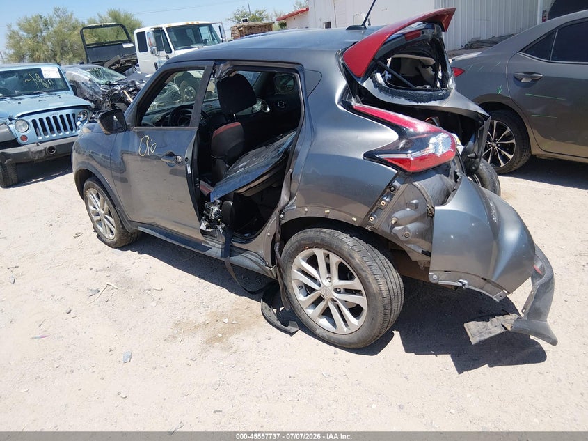 Vin: jn8af5mr8gt603624, lot: 46056048, nissan juke sv 20163