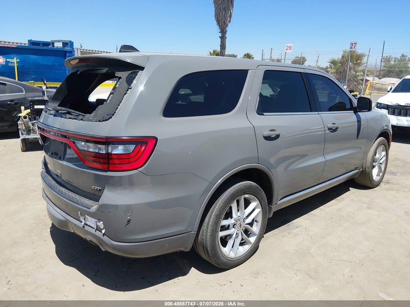 Vin: 1c4rdhdg7pc557711, lot: 46056054, dodge durango gt launch edition rwd 20234