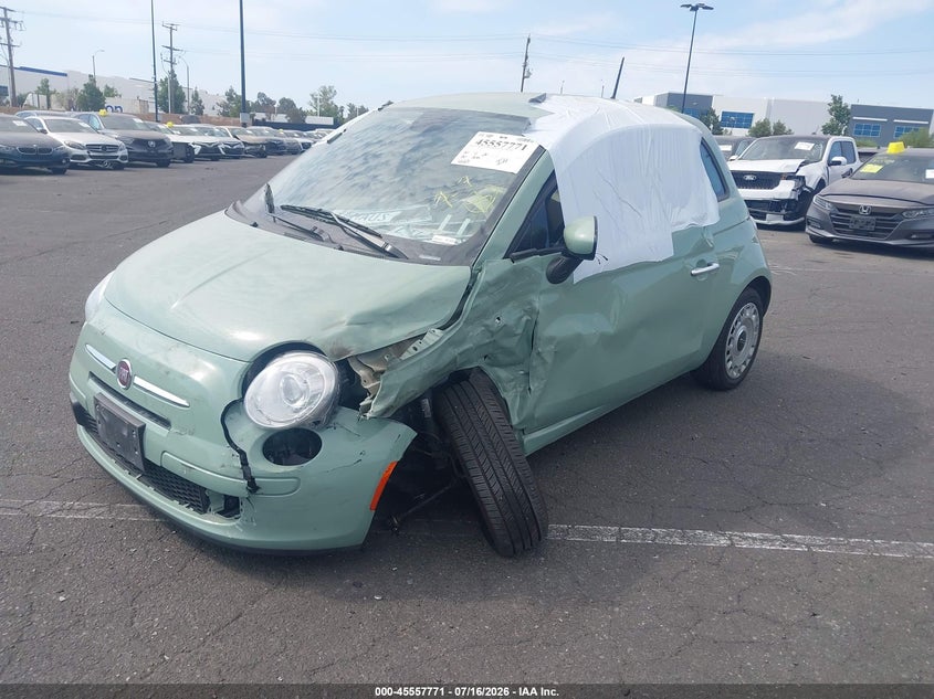 Vin: 3c3cffarxft534537, lot: 46056082, fiat 500 pop 20152
