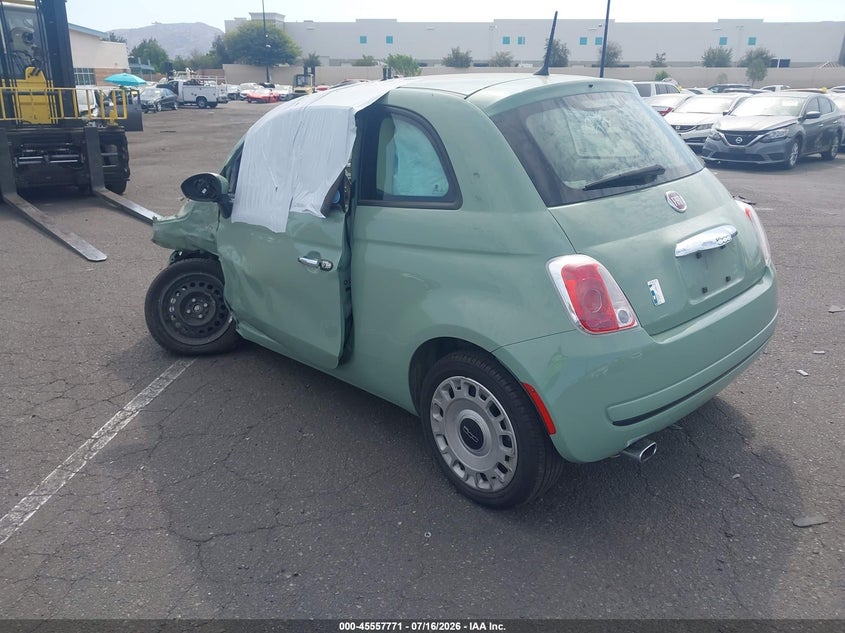 Vin: 3c3cffarxft534537, lot: 46056082, fiat 500 pop 20153
