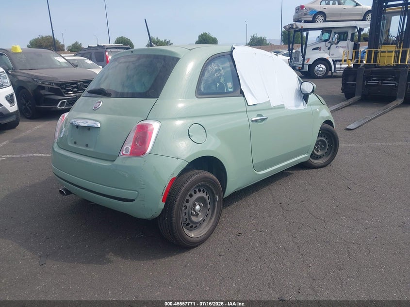 Vin: 3c3cffarxft534537, lot: 46056082, fiat 500 pop 20154