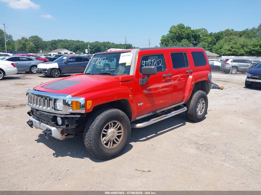 2008 Hummer H3, Front End, IAAI, VIN 5GTEN13EX88115182 — photo 2