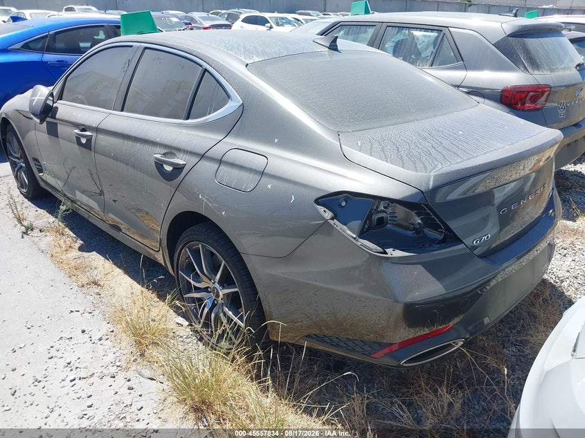 Vin: kmtg64sc4tu170470, lot: 46056145, genesis g70 2.5t awd 20263