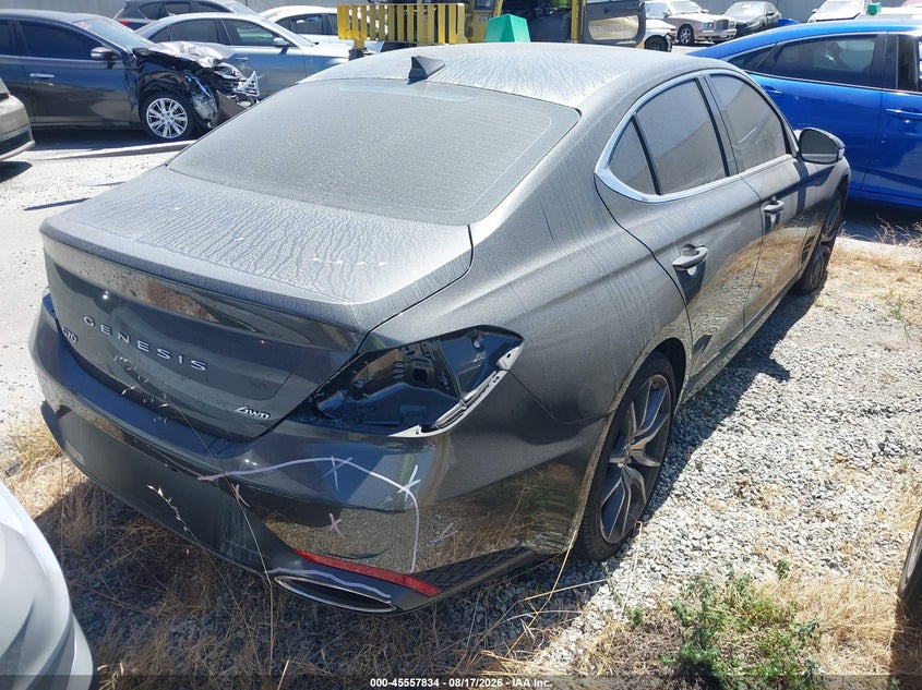 Vin: kmtg64sc4tu170470, lot: 46056145, genesis g70 2.5t awd 20264