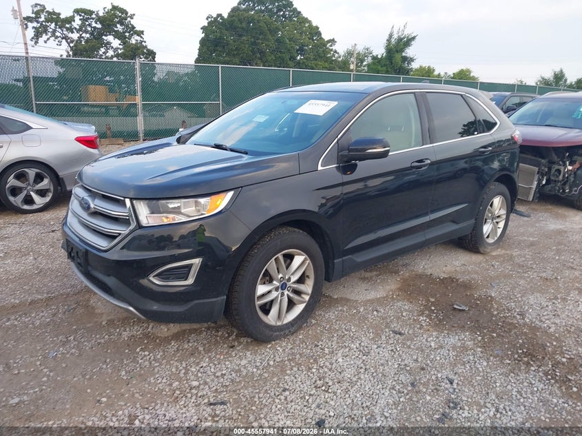 Vin: 2fmtk4j90fbb98867, lot: 46056252, ford edge sel 20152