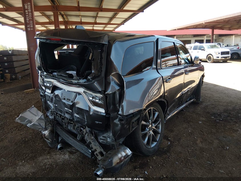 Vin: 1c4rdhdgxjc328804, lot: 46056339, dodge durango gt rwd 20184