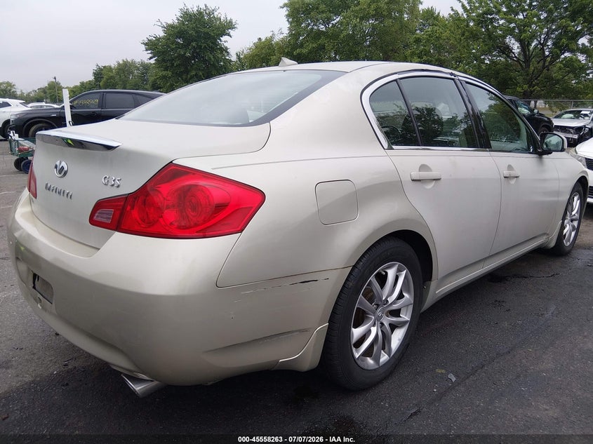 2007 Infiniti G35X VIN: JNKBV61FX7M823536 Lot: 45558263