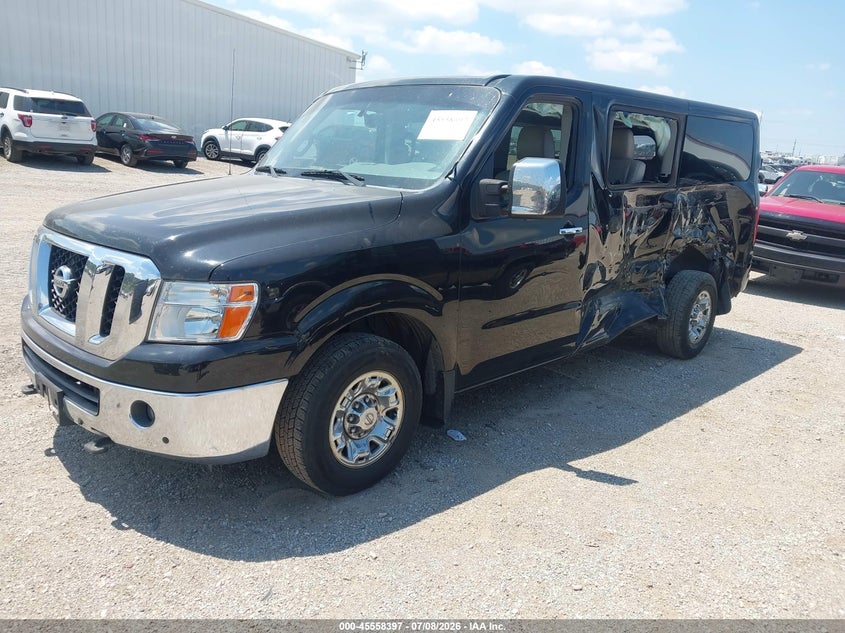 Vin: 5bzaf0aa4fn850655, lot: 46056726, nissan nv passenger nv3500 hd sl v8 20152