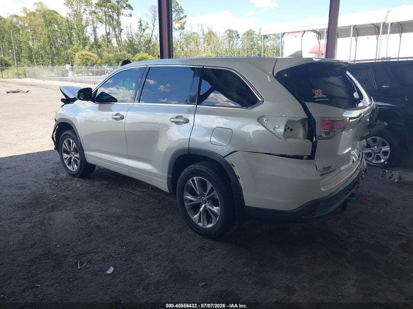 Vin: 5tdzkrfh7gs125121, lot: 46056761, toyota highlander le plus v6 20163