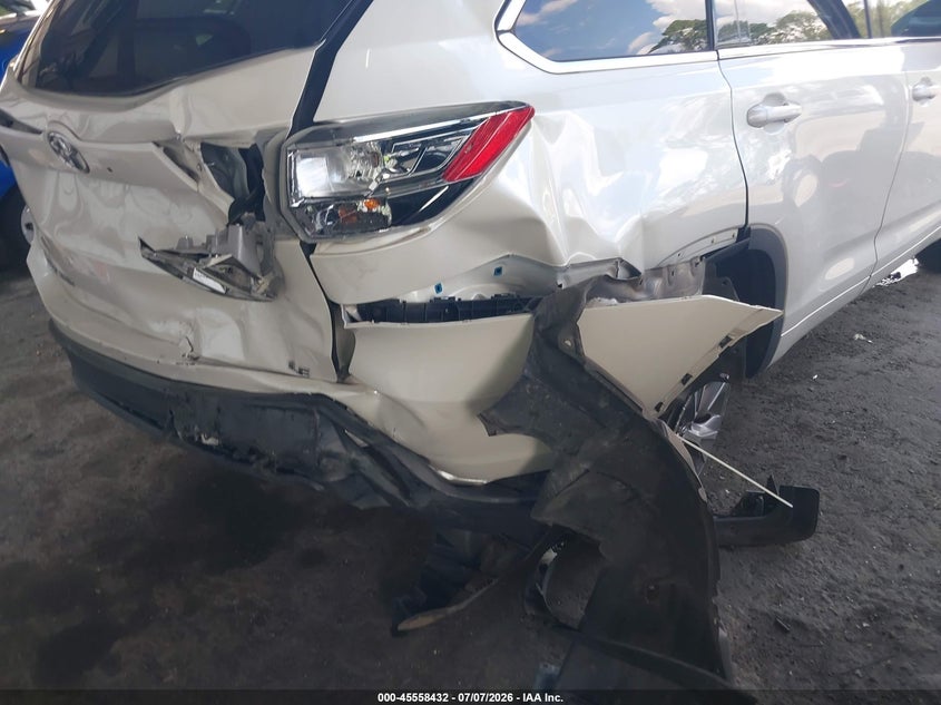 2016 Toyota Highlander Le Plus V6 VIN: 5TDZKRFH7GS125121 Lot: 45558432