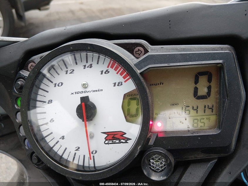 2007 Suzuki Gsx-R600 VIN: JS1GN7DA872109553 Lot: 45558434