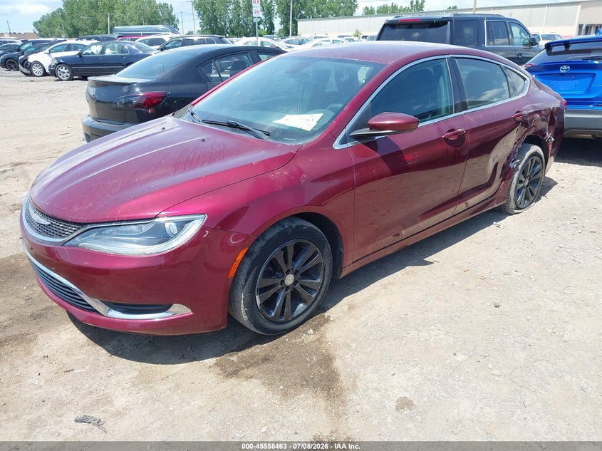 2015 Chrysler 200, Left Rear, IAAI, VIN 1C3CCCAB1FN722986 — photo 2