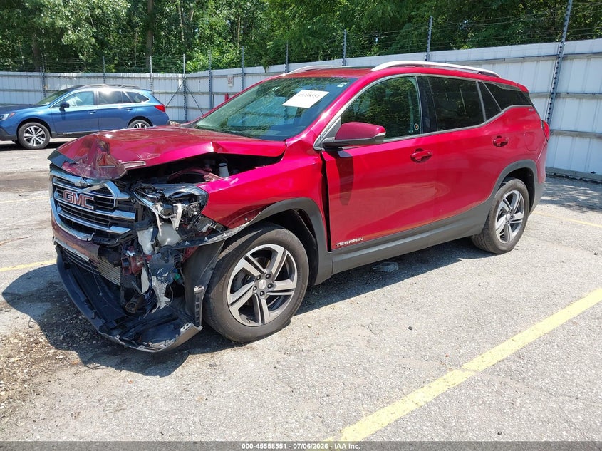 2019 GMC Terrain, Удар спереди, IAAI, VIN 3GKALWEU7KL138090 — фото 2