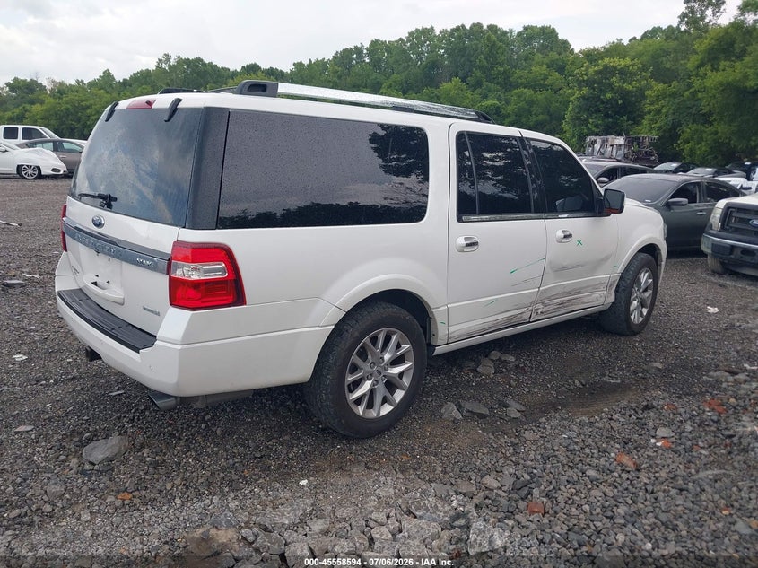 Vin: 1fmjk2at1fef45988, lot: 46056923, ford expedition el limited 20154
