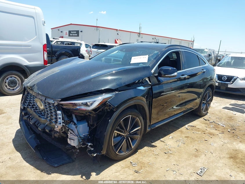 Vin: 3pcaj5lr4pf106875, lot: 46057073, infiniti qx55 sensory awd 20232